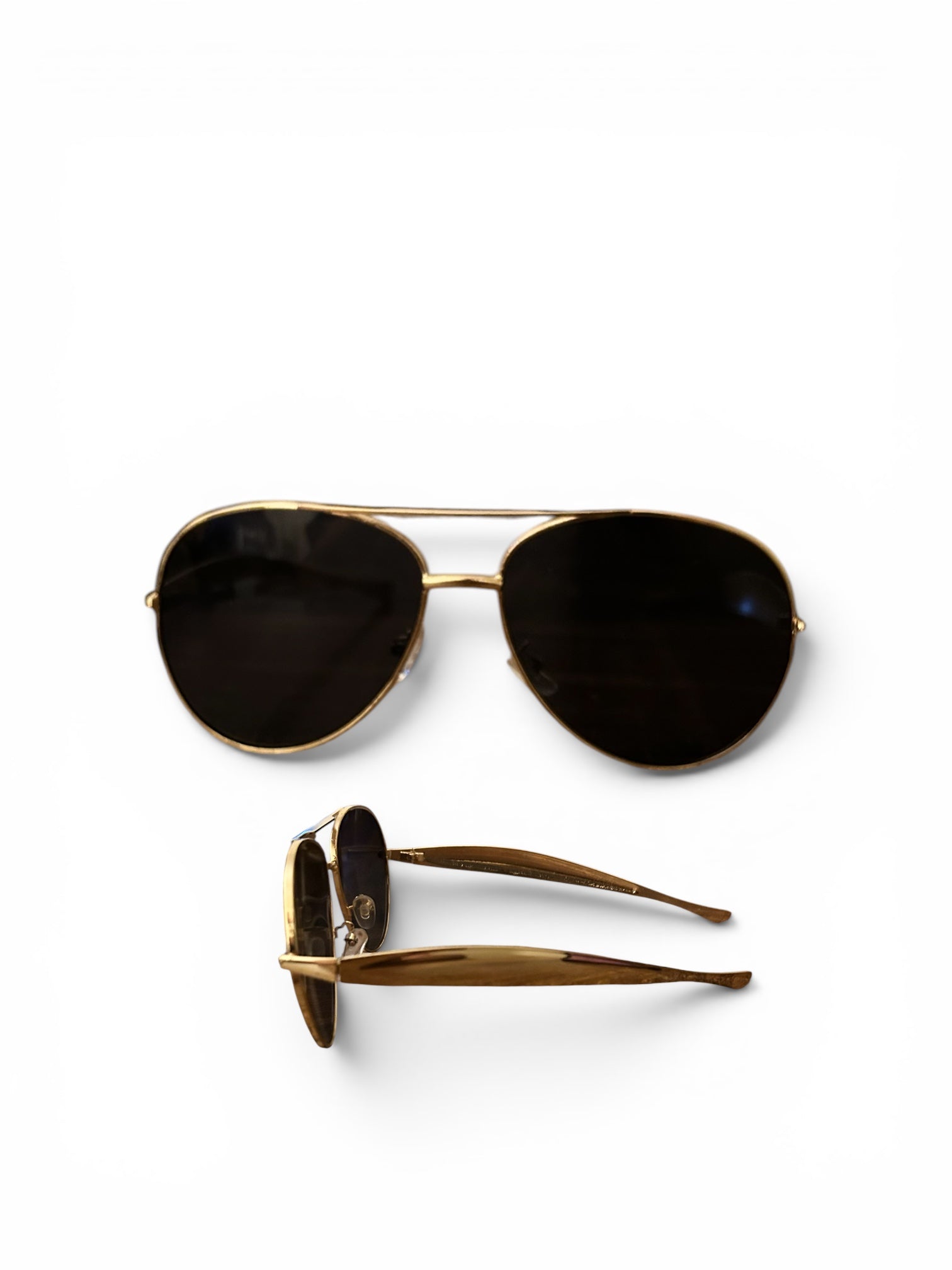 Polarized Pilot Frame Sunglasses - Gold