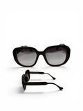 Retro Oversized Sunglasses - Black